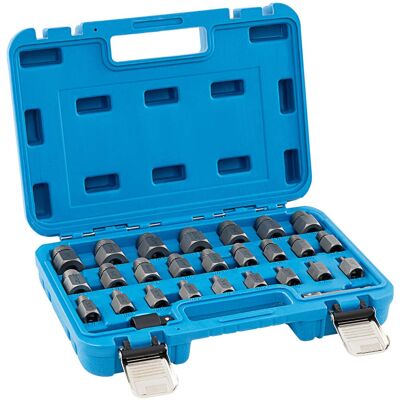 HELLOSHOP26 Juego De 27 Extractores De Tornillos Y Pernos 29 X 20 Cm Fáciles De Guardar Ideales Para Trabajos De Automoción Y Reformas Acero Cromo-molibdeno Azul 200012280 HELLOSHOP26 Juego De 27 Extractores De Tornillos Y Pernos 29 X 20 Cm Fáciles De Guardar Ideales Para Trabajos De Automoción Y Reformas Acero Cromo-molibdeno Azul 200012280