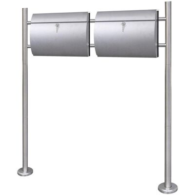 HELLOSHOP26 - Buzón doble en acero inoxidable 120cm HELLOSHOP26 - Buzón doble en acero inoxidable 120cm