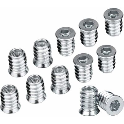 OEM Nazalus - Gran Oferta - 100 Tornillos De Cabeza Avellanada, Casquillos Profesionales Para Tornillos, Kit Surtido De Insertos De Tornillo M6 X 15 Mm, Insertos Roscados De Cabeza Hexagonal Para Muebles OEM Nazalus - Gran Oferta - 100 Tornillos De Cabeza Avellanada, Casquillos Profesionales Para Tornillos, Kit Surtido De Insertos De Tornillo M6 X 15 Mm, Insertos Roscados De Cabeza Hexagonal Para Muebles