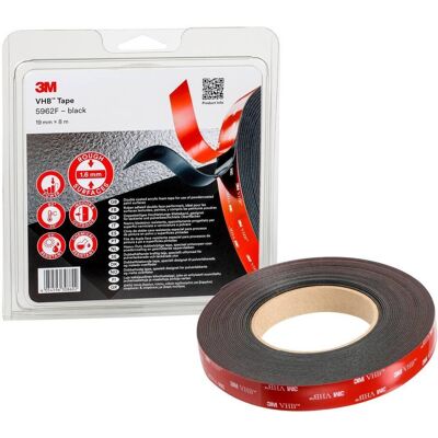 3m 5962f Cinta Adhesiva Doble Cara Negra 19 Mm 3m 5962f Cinta Adhesiva Doble Cara Negra 19 Mm