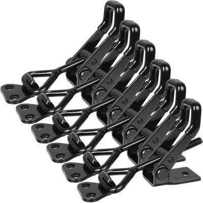 DPZO Pestillo De Palanca Metálico - 6 Piezas - Ajustable - Capacidad De Carga De 250 Kg - Cerradura Para Puertas De Fumadores - Cerradura Metálica Para Cajas, Puertas, Armarios Y Maletas DPZO Pestillo De Palanca Metálico - 6 Piezas - Ajustable - Capacidad De Carga De 250 Kg - Cerradura Para Puertas De Fumadores - Cerradura Metálica Para Cajas, Puertas, Armarios Y Maletas