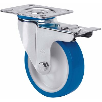Alex - Rueda Giratora Placa Fr.inox.10zvlifd100-poa Poliamix Blanco-poliur.azul Liso Alex - Rueda Giratora Placa Fr.inox.10zvlifd100-poa Poliamix Blanco-poliur.azul Liso