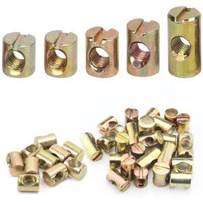 OEM Juego De 50 Tornillos Transversales M6 De Acero Al Carbono Con Tuercas Cilíndricas (11 Mm, 12 Mm, 13 Mm, 15 Mm, 20 Mm) Para Camas, Sillas Y Muebles Infantiles -crezuo OEM Juego De 50 Tornillos Transversales M6 De Acero Al Carbono Con Tuercas Cilíndricas (11 Mm, 12 Mm, 13 Mm, 15 Mm, 20 Mm) Para Camas, Sillas Y Muebles Infantiles -crezuo