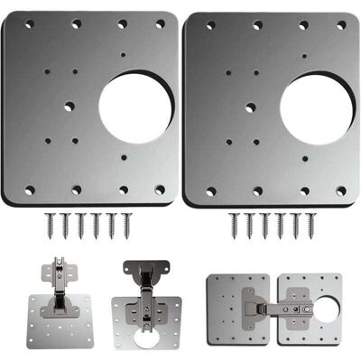 DPZO Placa De Reparación Para Bisagras De Puertas De Armarios, 2 Piezas. Placa De Reparación Para Bisagras De Puertas De Armarios De Cocina Con Orificio, Soportes De Montaje Planos De Acero Inoxidable Con DPZO Placa De Reparación Para Bisagras De Puertas De Armarios, 2 Piezas. Placa De Reparación Para Bisagras De Puertas De Armarios De Cocina Con Orificio, Soportes De Montaje Planos De Acero Inoxidable Con