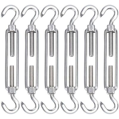 OEM Tensor De Cable De Acero Inoxidable Tuserxln M5, Paquete De 6 Ganchos De Alambre Ajustables Y Ganchos, Ganchos De Tensión De Alta Resistencia Para Cuerda OEM Tensor De Cable De Acero Inoxidable Tuserxln M5, Paquete De 6 Ganchos De Alambre Ajustables Y Ganchos, Ganchos De Tensión De Alta Resistencia Para Cuerda