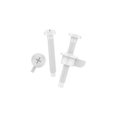 OEM Piezas Para Asientos De Inodoro, Incluyendo Tornillos Y Tuercas Para Bisagras De Montaje Superior, Plástico Blanco - Crezuo OEM Piezas Para Asientos De Inodoro, Incluyendo Tornillos Y Tuercas Para Bisagras De Montaje Superior, Plástico Blanco - Crezuo