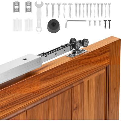 Vevor Kit De Herrajes Para Puerta Corrediza 174,6 Cm, Herraje Para Una Sola Puerta De 25-45 Mm De Grosor Y 914 Mm De Ancho, Pista De Aleación De Aluminio, Deslizamiento Suave Y Silencioso, Plata Vevor Kit De Herrajes Para Puerta Corrediza 174,6 Cm, Herraje Para Una Sola Puerta De 25-45 Mm De Grosor Y 914 Mm De Ancho, Pista De Aleación De Aluminio, Deslizamiento Suave Y Silencioso, Plata