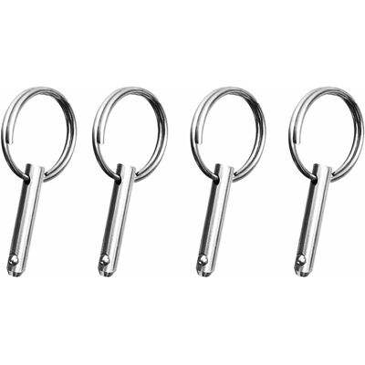 OEM Pasador De Bisagra De Bola De Acero Inoxidable, Paquete De 4 Pasadores De Liberación Rápida De 1/4 Para Herrajes Superiores Bimini OEM Pasador De Bisagra De Bola De Acero Inoxidable, Paquete De 4 Pasadores De Liberación Rápida De 1/4 Para Herrajes Superiores Bimini