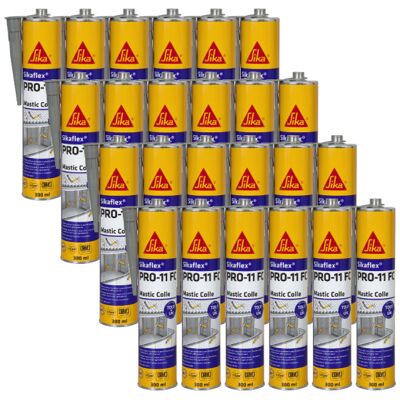 Sika - Lote De 24 Selladores Adhesivos Flex Pro 11 Fc Purform - Gris Hormigón - 300ml Sika - Lote De 24 Selladores Adhesivos Flex Pro 11 Fc Purform - Gris Hormigón - 300ml