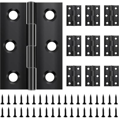 OEM 10 Bisagras, 44 Mm × 31 Mm, Acero Inoxidable, Negras, Para Puertas Y Ventanas, Armarios, Incluye 60 Tornillos. OEM 10 Bisagras, 44 Mm × 31 Mm, Acero Inoxidable, Negras, Para Puertas Y Ventanas, Armarios, Incluye 60 Tornillos.