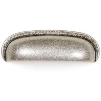 Tirador De Concha Aura. Zamak - Viefe Acabado Plata Antigua Dist. Agujero Dist. 64mm. Tirador De Concha Aura. Zamak - Viefe Acabado Plata Antigua Dist. Agujero Dist. 64mm.