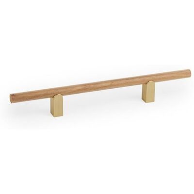 Tirador Viefe Kumo Wood - 248mm (cc128mm) Laton Cepillado + Roble Tirador Viefe Kumo Wood - 248mm (cc128mm) Laton Cepillado + Roble