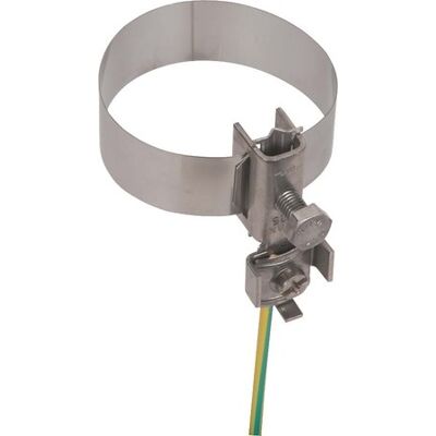 Abrazadera de tierra Dehn 540911 - Conexión ajustable para tuberías Abrazadera de tierra Dehn 540911 - Conexión ajustable para tuberías