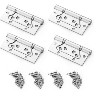OEM Bisagras De Acero Inoxidable Para Puertas, 4 Piezas, Pequeñas, De Montaje Empotrado, De Acero Inoxidable Resistente Con Tornillos Para Muebles De Armario Y Bricolaje, Rodamiento Silencioso De 4". OEM Bisagras De Acero Inoxidable Para Puertas, 4 Piezas, Pequeñas, De Montaje Empotrado, De Acero Inoxidable Resistente Con Tornillos Para Muebles De Armario Y Bricolaje, Rodamiento Silencioso De 4".