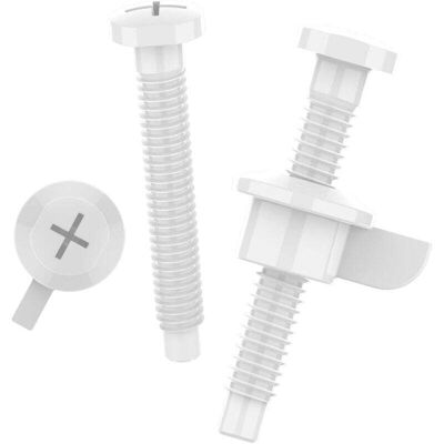OEM Piezas Para Asientos De Inodoro, Incluyendo Tornillos Y Tuercas Para Bisagras De Montaje Superior, Plástico Blanco -crezuo OEM Piezas Para Asientos De Inodoro, Incluyendo Tornillos Y Tuercas Para Bisagras De Montaje Superior, Plástico Blanco -crezuo