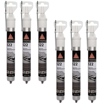 Sika - Juego De 6 Adhesivos Para Caravanas Flex 522 - Blanco - 100ml Sika - Juego De 6 Adhesivos Para Caravanas Flex 522 - Blanco - 100ml
