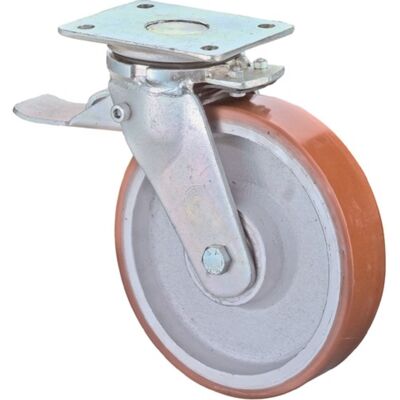 BS ROLLEN - D.250mm - 255x200mm - Fijada - Rueda giratoria BS ROLLEN - D.250mm - 255x200mm - Fijada - Rueda giratoria