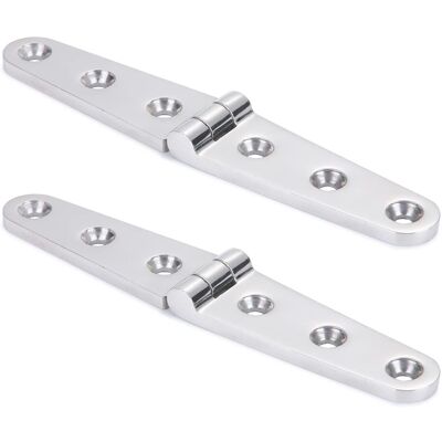 OEM Bisagras Para Muebles De Acero Inoxidable Pulido Espejo Para Embarcaciones, Sus316, 152,5 Mm X 28 Mm, 2 Unidades. OEM Bisagras Para Muebles De Acero Inoxidable Pulido Espejo Para Embarcaciones, Sus316, 152,5 Mm X 28 Mm, 2 Unidades.