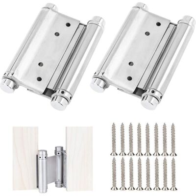 Csparkv - 92 Mm) 2 Piezas Bisagras De Puerta De Acero Inoxidable Bisagra De Puerta De Doble Acción Bisagra De Muebles Antioxidante Bisagras De Resorte Atornilladas Bisagra De Puerta Batiente Para Salón Cafeter Csparkv - 92 Mm) 2 Piezas Bisagras De Puerta De Acero Inoxidable Bisagra De Puerta De Doble Acción Bisagra De Muebles Antioxidante Bisagras De Resorte Atornilladas Bisagra De Puerta Batiente Para Salón Cafeter