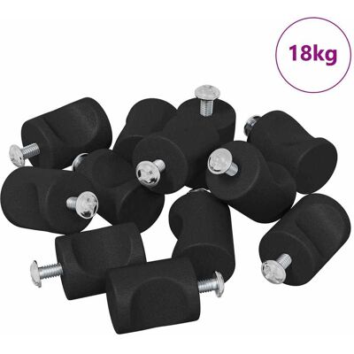Perilla De Gabinete 1011 Uds. Negro Hierro Vidaxl Perilla De Gabinete 1011 Uds. Negro Hierro Vidaxl