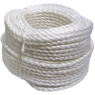 CORDERIES TOURNONAISES Cordón Polipropileno Blanco 10mm - 100m CORDERIES TOURNONAISES Cordón Polipropileno Blanco 10mm - 100m