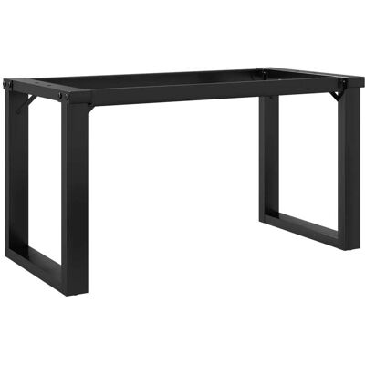 HELLOSHOP26 Base Para Mesa De Centro Estructura En Forma De O 70 X 30 X 43 Cm Robusta Y Estable Estilo Industrial Acero Negro 020047217 HELLOSHOP26 Base Para Mesa De Centro Estructura En Forma De O 70 X 30 X 43 Cm Robusta Y Estable Estilo Industrial Acero Negro 020047217