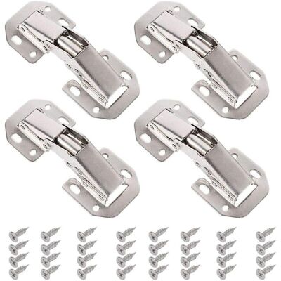 DPZO Juego De 4 Bisagras Para Puertas De Armario, Apertura De Armario Con 32 Tornillos, Bisagras Plegables Automáticas De Acero Inoxidable, Bisagra De Cierre Para Puertas De Armarios De Cocina Y Muebles. DPZO Juego De 4 Bisagras Para Puertas De Armario, Apertura De Armario Con 32 Tornillos, Bisagras Plegables Automáticas De Acero Inoxidable, Bisagra De Cierre Para Puertas De Armarios De Cocina Y Muebles.