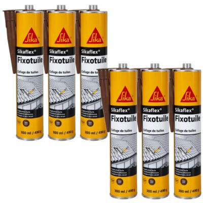 Lote De 6 Selladores Flexibles Sika Sika Fixotuile - Terracota - 300ml Lote De 6 Selladores Flexibles Sika Sika Fixotuile - Terracota - 300ml