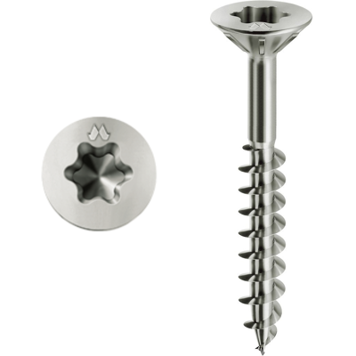 Mustad Modelo PFACXP601600C8C Tornillo para madera profundo - 100 unidades Mustad Modelo PFACXP601600C8C Tornillo para madera profundo - 100 unidades