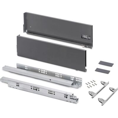 Kit de Cajón Emuca con regulación 3D - Profundidad 178mm Kit de Cajón Emuca con regulación 3D - Profundidad 178mm