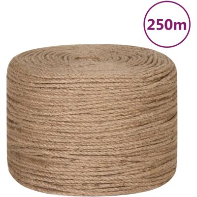 Cuerda De Yute 250 M De Longitud Y 8 Mm De Grosor Vidaxl Cuerda De Yute 250 M De Longitud Y 8 Mm De Grosor Vidaxl