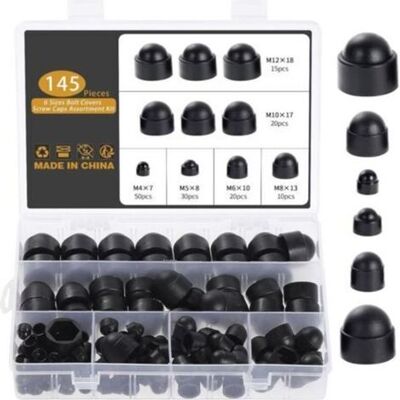OEM 145 Piezas De Tapas Para Tuercas, Tapas Negras Para Tornillos M4, M5, M6, M8, M10 Y M12, Tapas Para Tuercas, Tapas Para Cabezas De Tornillos, Tapas Protectoras Hexagonales Para Tuercas, Tornillos Y Pe OEM 145 Piezas De Tapas Para Tuercas, Tapas Negras Para Tornillos M4, M5, M6, M8, M10 Y M12, Tapas Para Tuercas, Tapas Para Cabezas De Tornillos, Tapas Protectoras Hexagonales Para Tuercas, Tornillos Y Pe