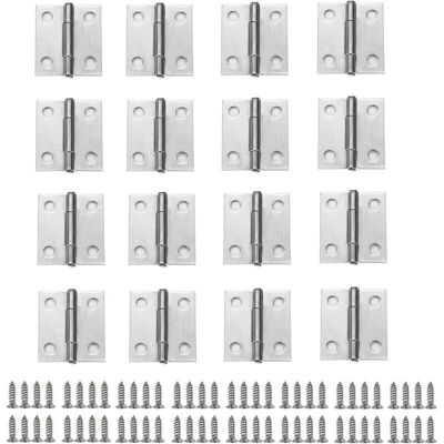 OEM Bisagras Para Muebles, 30 Piezas De Bisagras De Acero Inoxidable Para Puertas Con 4 Agujeros Y Tornillos Para Herrajes De Muebles Y Cerraduras De Armarios - Crezuo OEM Bisagras Para Muebles, 30 Piezas De Bisagras De Acero Inoxidable Para Puertas Con 4 Agujeros Y Tornillos Para Herrajes De Muebles Y Cerraduras De Armarios - Crezuo
