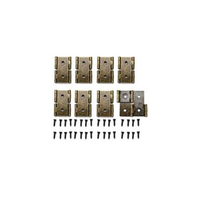 OEM Juego De 8 Bisagras Plegables De Estilo Retro Para Puertas Con Tornillos De Montaje, Color Bronce-crezuo. OEM Juego De 8 Bisagras Plegables De Estilo Retro Para Puertas Con Tornillos De Montaje, Color Bronce-crezuo.