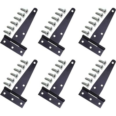 OEM Bisagras Para Puertas Pots, Paquete De 6, Bisagras En T Negras, Soportes Para Bisagras En T, Bisagras En T De Alta Resistencia, Con 36 Tornillos Para Ventanas, Puertas De Madera, Puertas De Castillo E OEM Bisagras Para Puertas Pots, Paquete De 6, Bisagras En T Negras, Soportes Para Bisagras En T, Bisagras En T De Alta Resistencia, Con 36 Tornillos Para Ventanas, Puertas De Madera, Puertas De Castillo E
