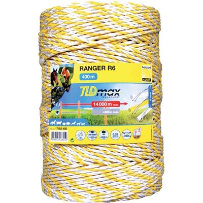 Cuerda De Cerca Eléctrica Horizont Ranger R6 Carga Rotura 350 Kg Resistencia 0.22 Ohm/m Cuerda De Cerca Eléctrica Horizont Ranger R6 Carga Rotura 350 Kg Resistencia 0.22 Ohm/m