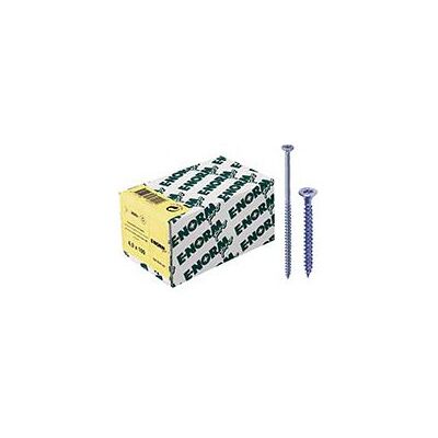 Tornillo de Madera E-NORMpro Azul Galvanizado - 6x100/60mm - Rosca Parcial Tornillo de Madera E-NORMpro Azul Galvanizado - 6x100/60mm - Rosca Parcial