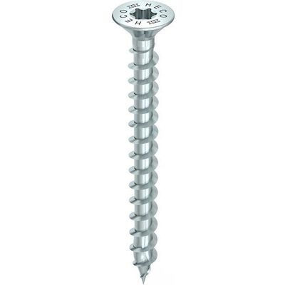 Tornillo de Madera Heco - 55mm, 4.5mm, Blanco - Tornillo con Cabeza Avellanada Tornillo de Madera Heco - 55mm, 4.5mm, Blanco - Tornillo con Cabeza Avellanada