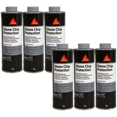 Sika - Juego De 6 Revestimientos Antigravilla Gard 6470 - Gris - 1l Sika - Juego De 6 Revestimientos Antigravilla Gard 6470 - Gris - 1l
