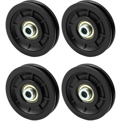 OEM Polea De Rodamiento De Nailon De 90 Mm – Paquete De 4, Carga Máxima 450 Kg, Compatible Con Cuerdas De Hasta 7 Mm OEM Polea De Rodamiento De Nailon De 90 Mm – Paquete De 4, Carga Máxima 450 Kg, Compatible Con Cuerdas De Hasta 7 Mm
