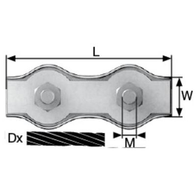 DÖRNER HELMER Abrazadera de cable - Para fibras y cuerdas DÖRNER HELMER Abrazadera de cable - Para fibras y cuerdas