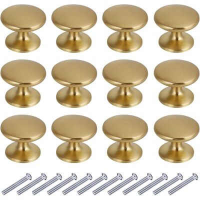 CSPARKV 12 Piezas, Doradas), 27 Mm, Pomos Redondos Para Puertas, Cajones, Manijas Para Muebles De 27 Mm Para Armarios, Gabinetes De Cocina CSPARKV 12 Piezas, Doradas), 27 Mm, Pomos Redondos Para Puertas, Cajones, Manijas Para Muebles De 27 Mm Para Armarios, Gabinetes De Cocina