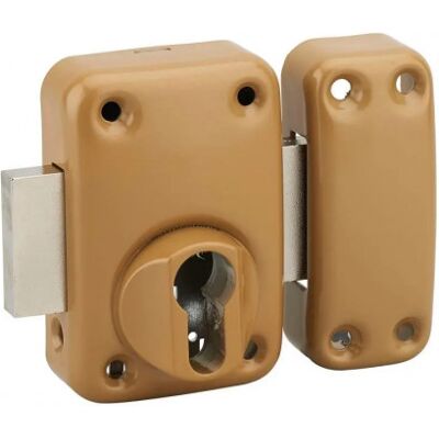 Cerradura de Doble Cilindro Thirard - Oro Epóxico - Seguridad para Puerta de Entrada Cerradura de Doble Cilindro Thirard - Oro Epóxico - Seguridad para Puerta de Entrada