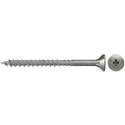 Tornillo de madera PowerFast de acero inoxidable Fischer - 5x45mm - Resistente a la corrosión - Pack de 200 Tornillo de madera PowerFast de acero inoxidable Fischer - 5x45mm - Resistente a la corrosión - Pack de 200