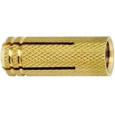 Tacos de expansión de latón M6 Ø8x23mm - 100 unidades Tacos de expansión de latón M6 Ø8x23mm - 100 unidades