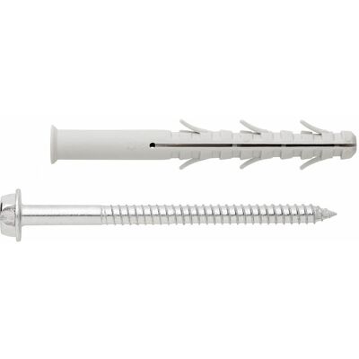 Index - 10x100 D.10) Taco Clavable Poliamida 6.6 Taco De Seis Alas Con Tornillo Hexagonal(100u) Index - 10x100 D.10) Taco Clavable Poliamida 6.6 Taco De Seis Alas Con Tornillo Hexagonal(100u)