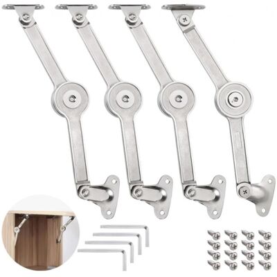OEM Juego De 4 Bisagras De Soporte Para Tapa, Bisagras De Soporte Para Tapa Ajustables De 0 A 110°, Bisagras De Soporte Para Tapa De Cierre Suave Con Tornillos Y Llave Allen OEM Juego De 4 Bisagras De Soporte Para Tapa, Bisagras De Soporte Para Tapa Ajustables De 0 A 110°, Bisagras De Soporte Para Tapa De Cierre Suave Con Tornillos Y Llave Allen