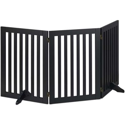 HELLOSHOP26 Barrera De Seguridad Retráctil Para Mascotas Para Escaleras 92 X 51 X 2 Cm Diseño Práctico En Mdf Negro 130010759 HELLOSHOP26 Barrera De Seguridad Retráctil Para Mascotas Para Escaleras 92 X 51 X 2 Cm Diseño Práctico En Mdf Negro 130010759
