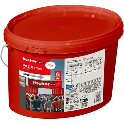 Fischer Bolzenanker Faz Ii Plus 12/20 Im Eimer (80 St) - 568860 Fischer Bolzenanker Faz Ii Plus 12/20 Im Eimer (80 St) - 568860