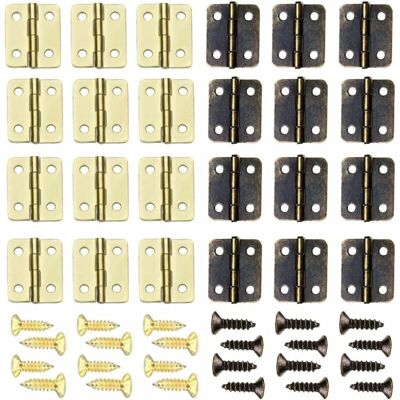 OEM 100 Bisagras Plegables De 13 X 16 Mm, Pequeñas, Para Bricolaje, Miniconectores Para Muebles, Herrajes, Protectores De Armarios, Puertas Y Cajones, Con Tornillos, 400 Unidades, Bronce Dorado OEM 100 Bisagras Plegables De 13 X 16 Mm, Pequeñas, Para Bricolaje, Miniconectores Para Muebles, Herrajes, Protectores De Armarios, Puertas Y Cajones, Con Tornillos, 400 Unidades, Bronce Dorado